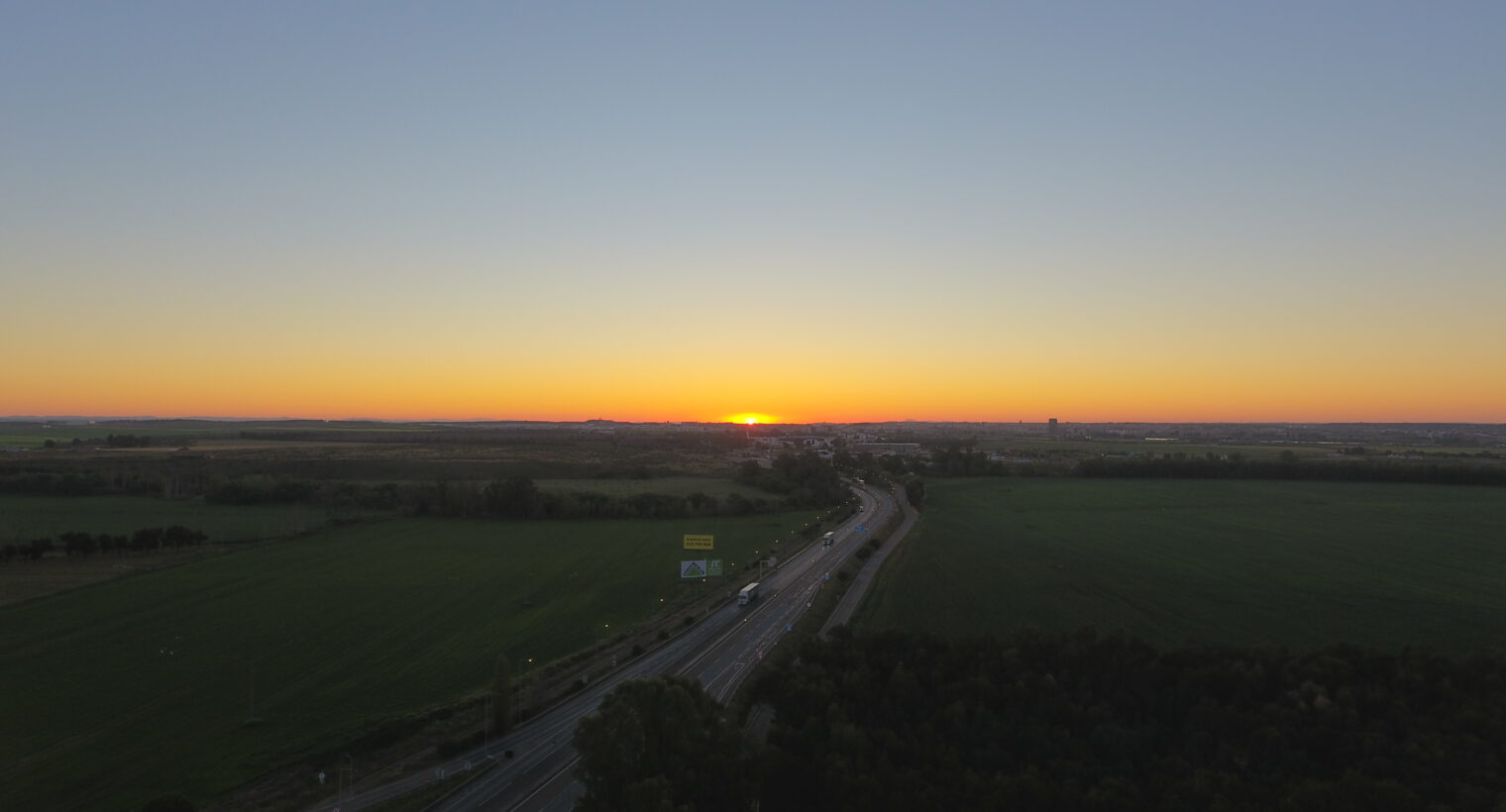 Amanecer en Badajoz